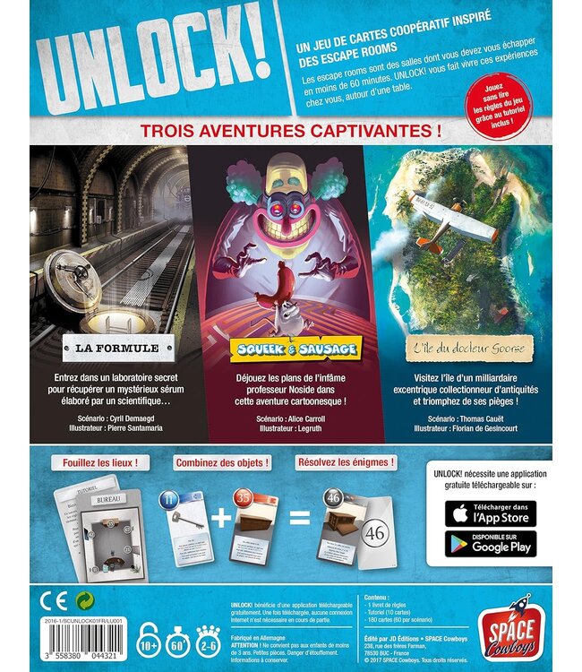 UNLOCK!  -  ESCAPE ADVENTURES (FR)
