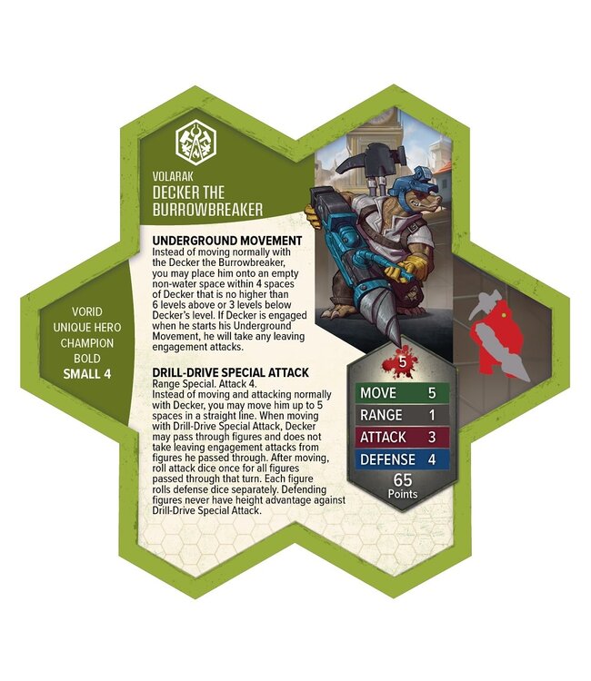 HEROSCAPE - DECKER THE BURROWBREAKER  (EN)