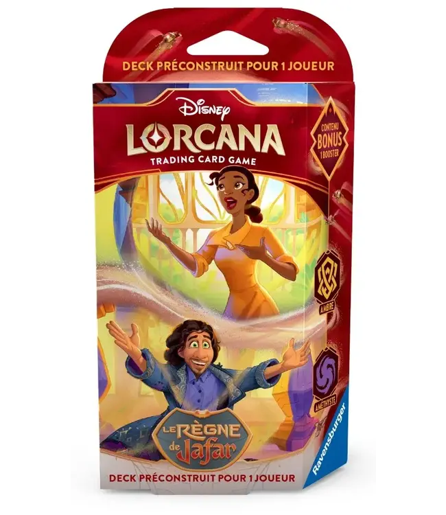DISNEY LORCANA  -  LE RÈGNE DE JAFAR  -  DECK DE DÉMARRAGE - TIANA & BRUNO - AMBRE & AMÉTHISTE (FR)