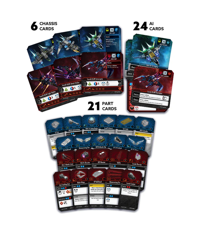 SNAP SHIPS TACTICS  -  SABRE & SCARAB CARD PACK (EN)