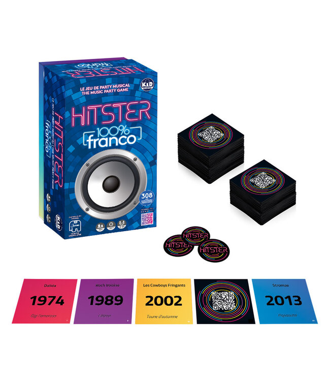 HITSTER 100% FRANCO – JEU DE PARTY MUSICAL (FR)