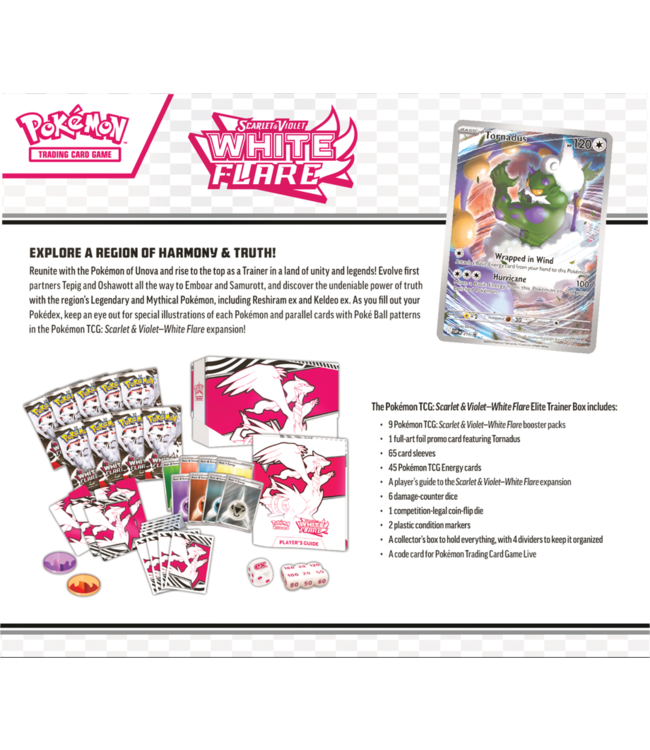 POKÉMON  -  SCARLET & VIOLET - WHITE FLARE - ELITE TRAINER BOX (EN)