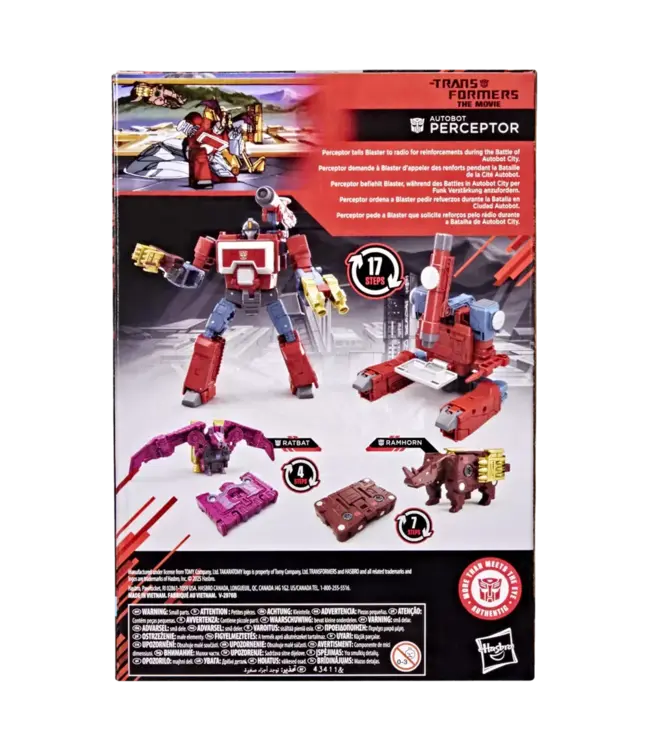 TRANSFORMERS - STUDIO SERIES - THE MOVIE - PERCEPTOR - RAMHORN - RATBAT