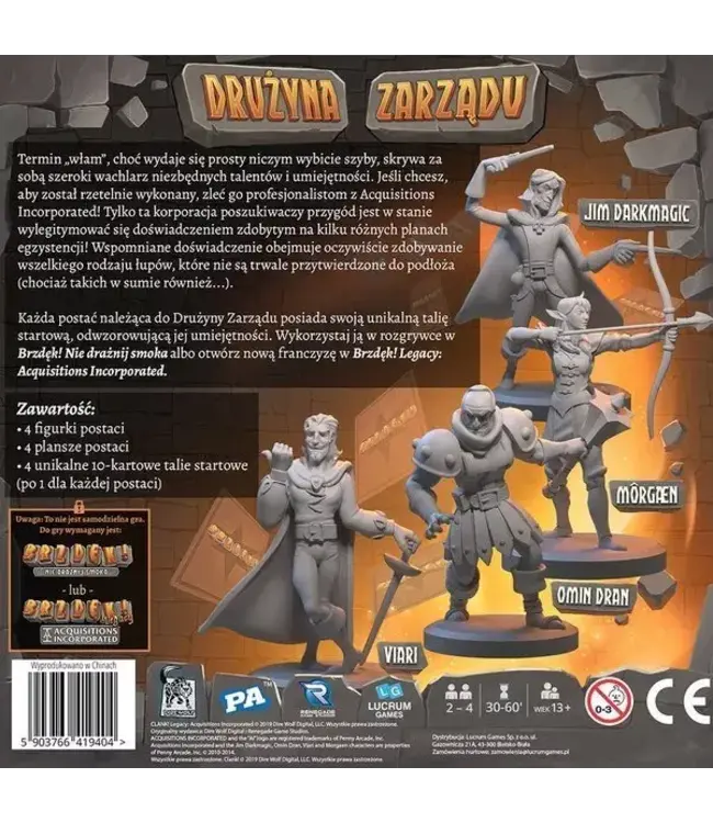 CLANK! LEGACY ACQUISITIONS INC UPPER MANAGEMENT (EN)