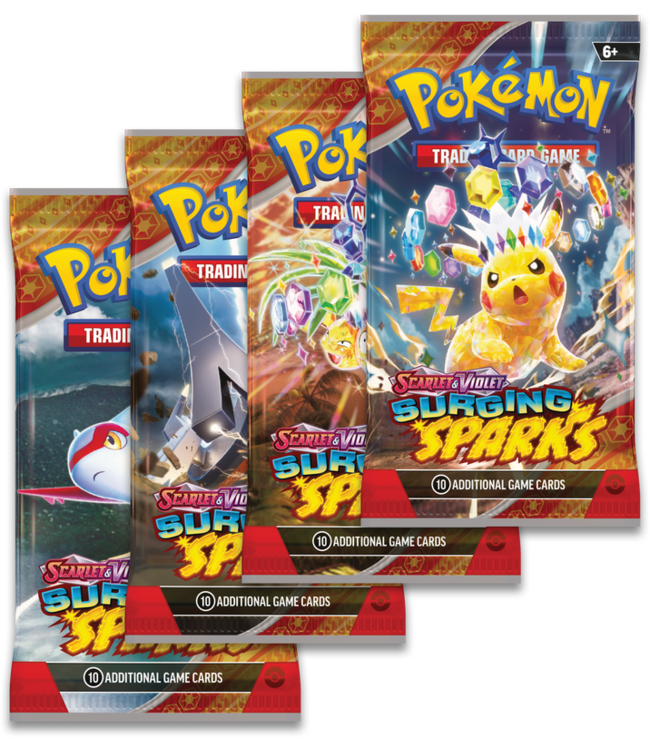 POKEMON - SURGING SPARKS BOOSTER PACK -  SCARLET & VIOLET  # SV8  -  - BOOSTER PACK