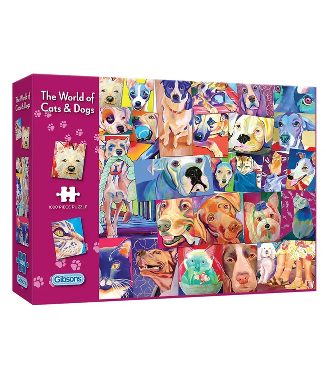 Gibsons Puzzle - The World of Cats & Dogs - 1000 pcs