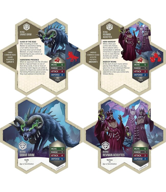 HEROSCAPE REVNAN ACOLYTES AND GRAVE