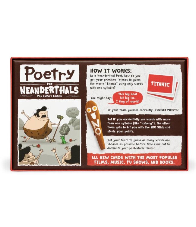 POETRY FOR NEANDERTHALS  -  POP CULTURE EDITION (EN)
