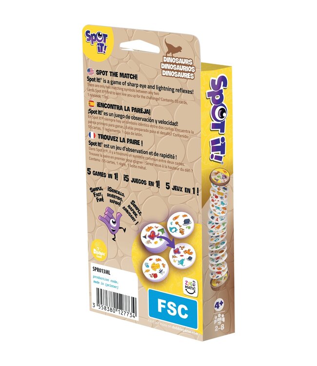 DOBBLE  -  SPOT IT! - DINOSAURES (ML)