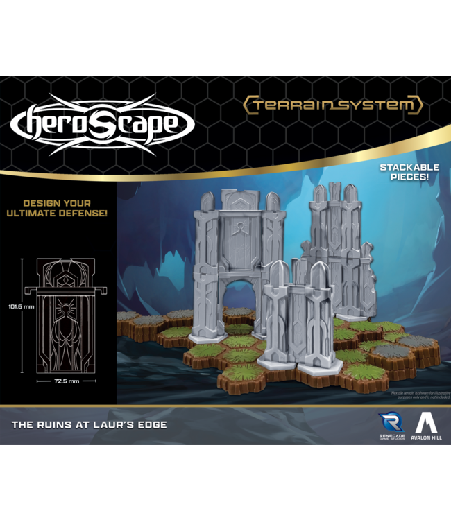 HEROSCAPE THE RUINS AT LAUR’S EDGE TERRAIN EXPANSION