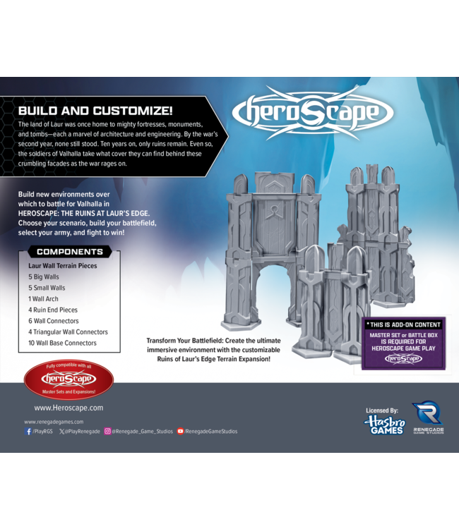 HEROSCAPE THE RUINS AT LAUR’S EDGE TERRAIN EXPANSION