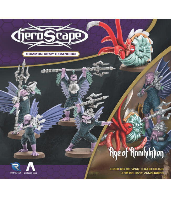 HEROSCAPE KRAKENLING AND GELRYIE - VERSION NON PEINTE