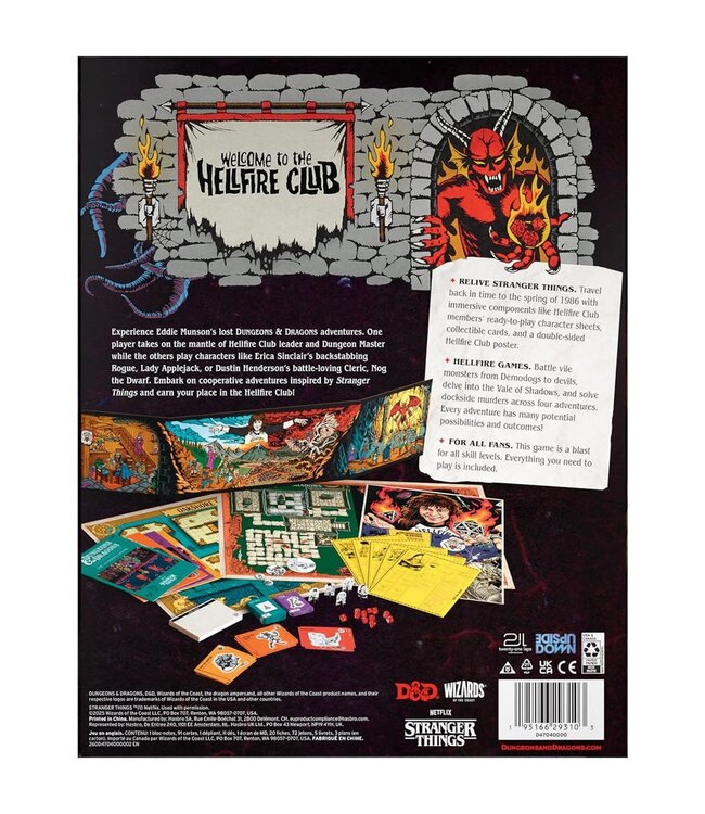 DUNGEONS & DRAGONS  -  STRANGER THINGS  # 5E  -  WELCOME TO THE HELLFIRE CLUB  (EN