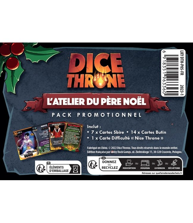 Dice Throne - Père Noël vs Krampus - Atelier du Père Noël