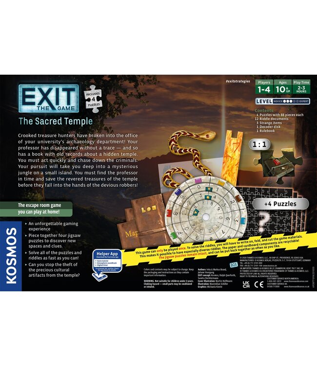 EXIT THE GAME  -  THE SACRED TEMPLE - WITH PUZZLE (EN)