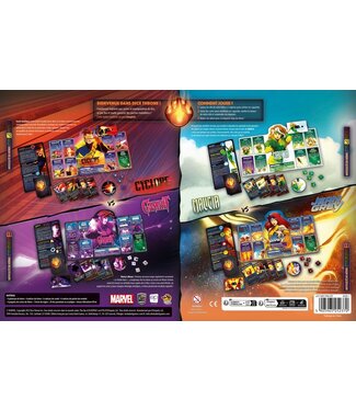 DICE THRONE  -  MARVEL  -  X-MEN : CYCLOPS VS. GAMBIT VS. ROGUE VS. JEAN GREY (FR