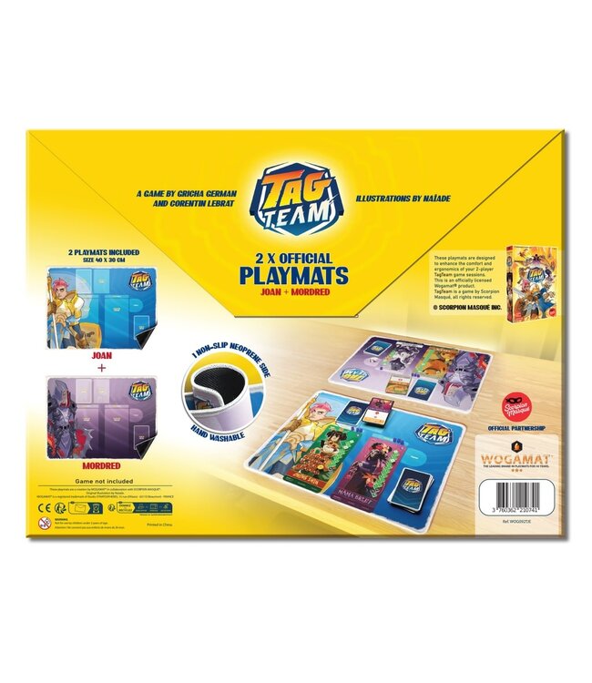 TAG TEAM  - 2 TAPIS DE JEU - JOAN & MORDRED (EN)