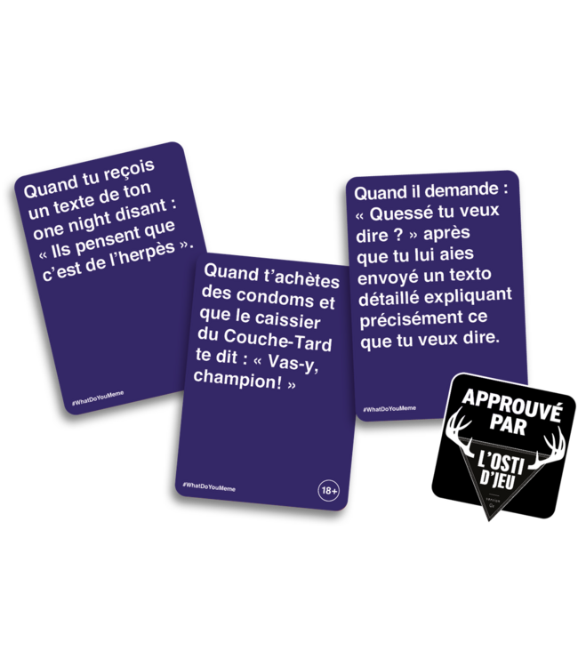 WHAT DO YOU MEME?  -  ÉDITION QUÉBÉCOISE: 18 ANS ET + (FR)