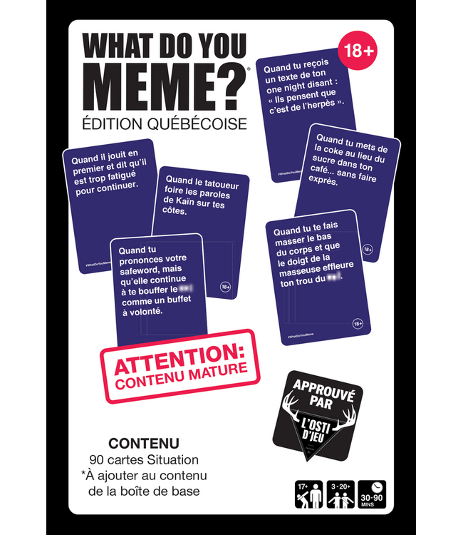 What Do You Meme? : Ext. 18+ - Éd. 8,00