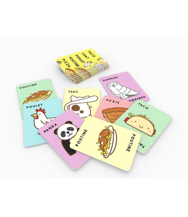 TACO CHAT POULET POUTINE PIZZA  -  SUR LE DOS (FR)