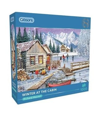 PUZZLE - 1000 PCS - WINTER AT THE CABIN (EN)