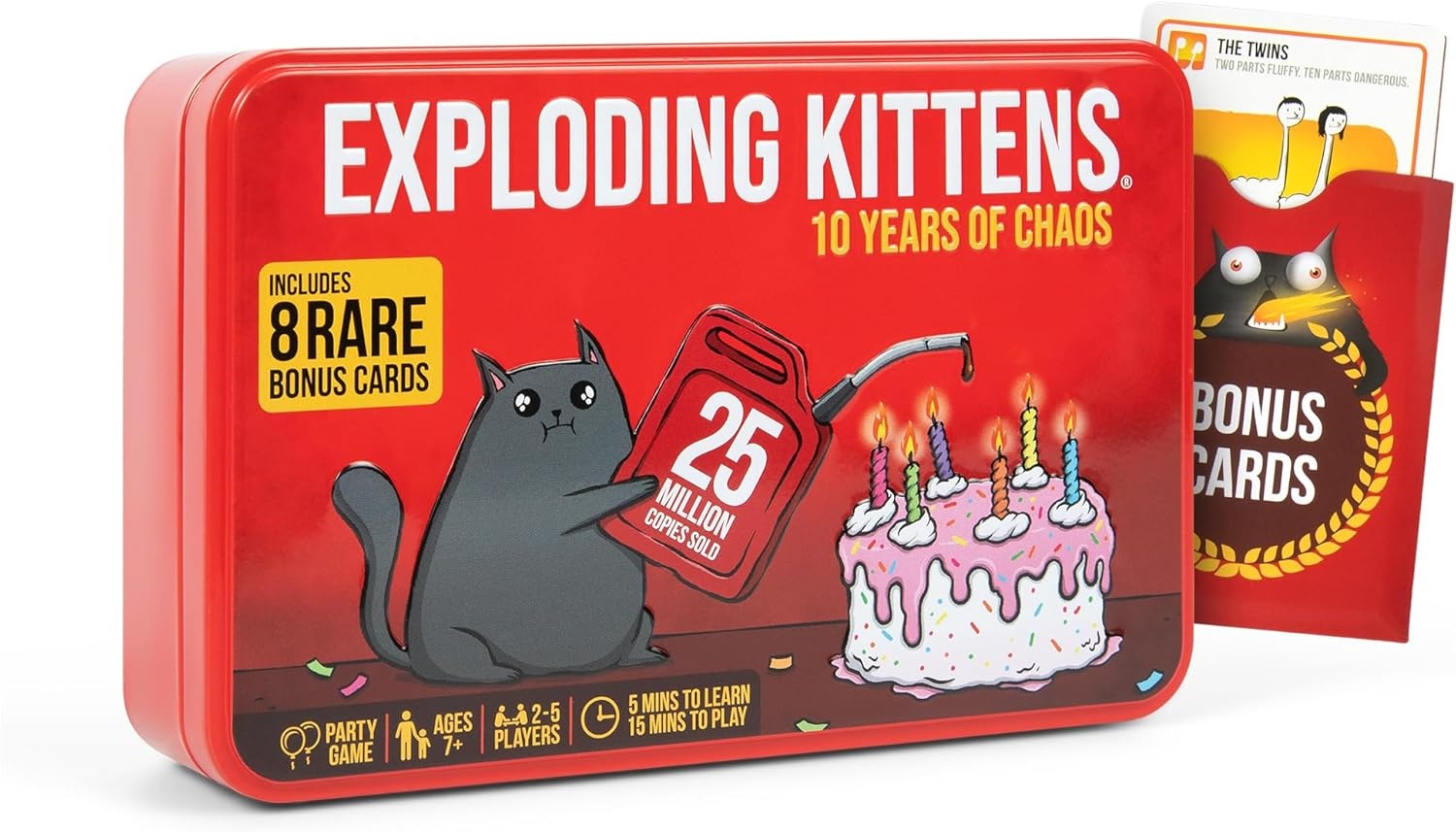 EXPLODING KITTENS – 10 YEARS ANNIVERSARY TIN (EN) - Le Maitre Du Jeu Verdun