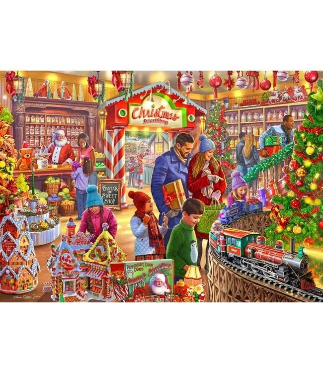 PUZZLE – 1000 PCS – SANTA’S SWEETSHOP