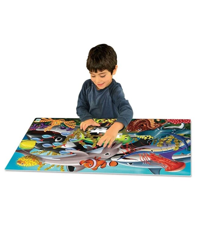 PUZZLE - 100 PCS - GLOW IN THE DARK : SEA LIFE