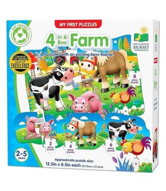 PUZZLE - MY FIRST PUZZLE SETS : 4 IN A BOX : FARM