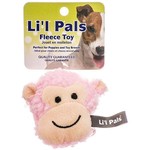 Coastal Pet Products Li'L Pals Fleece Monkey Dog Toy 3.5"