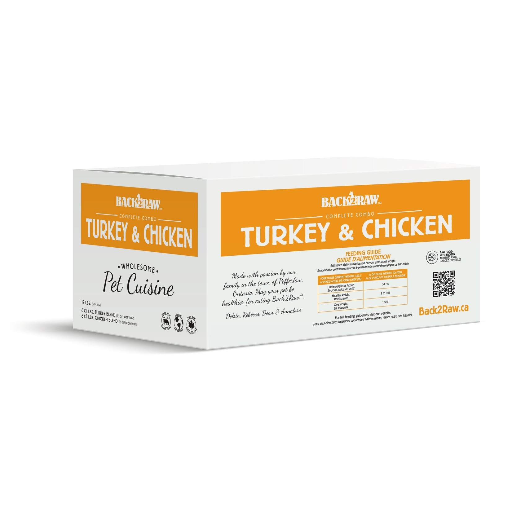 Back 2 Raw Back 2 Raw - Complete Raw Dog Meals 12lb