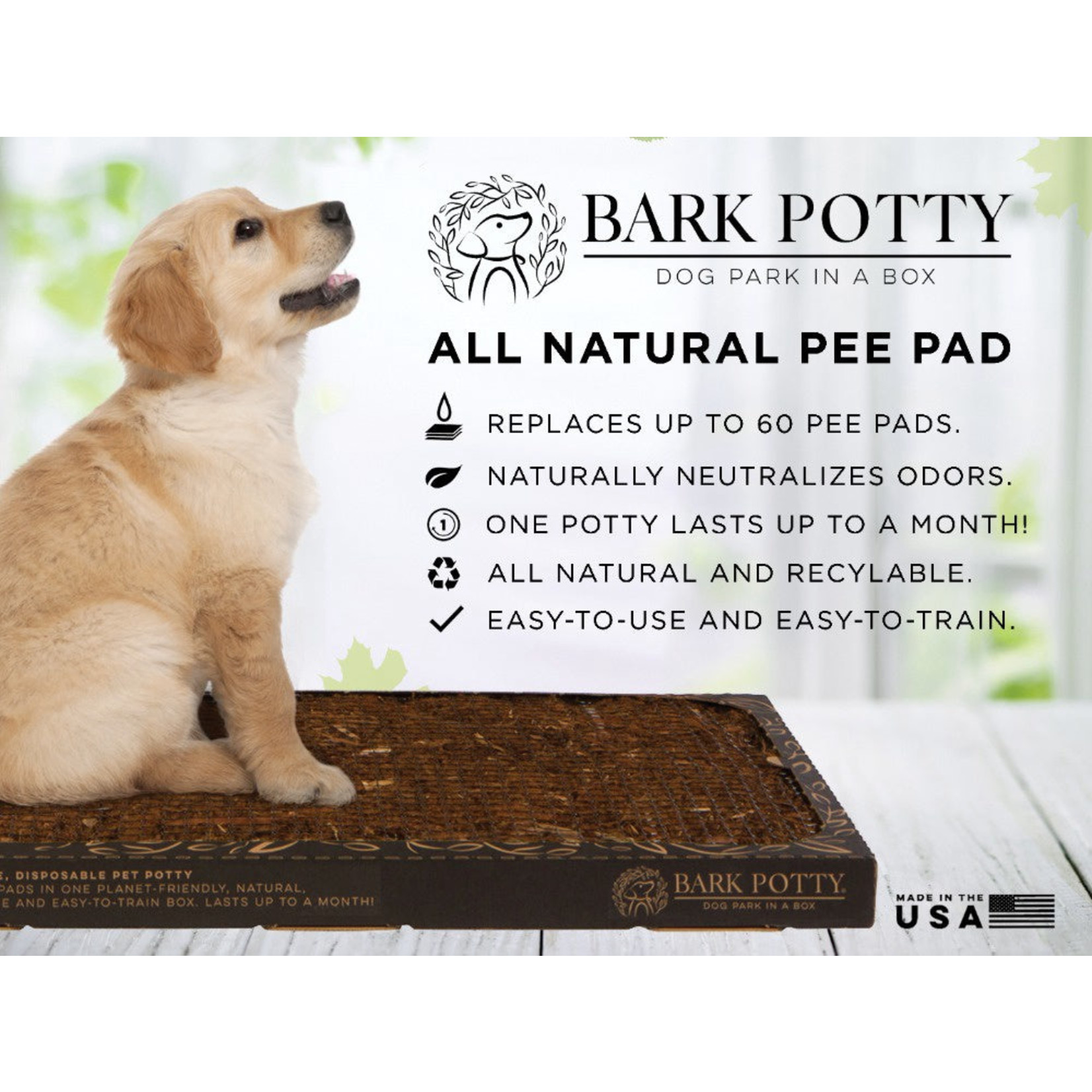 Bark Potty Bark Potty - All Natural Disposable Pet Potty