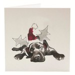 CAN-PRO Equestrian Supply Christmas Card - Labrador No More Parties