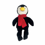 FouFou Dog Holiday Very Merry Knotted Toy Penguin Small