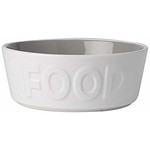 Petrageous Petrageous - "Food" Dish  6" White / Grey 2.5C