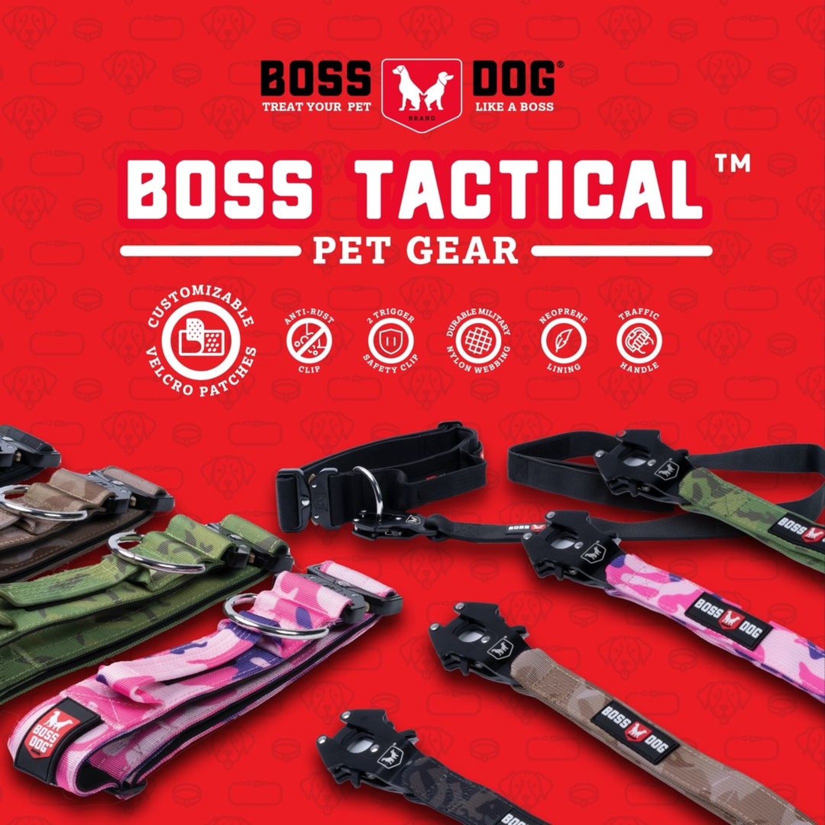 Boss Dog Brand Boss Nation - Tactical Adjustable Collars