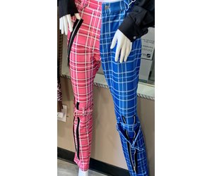 TWO SIDED PLAID PANTS - asanijsalonnsuites