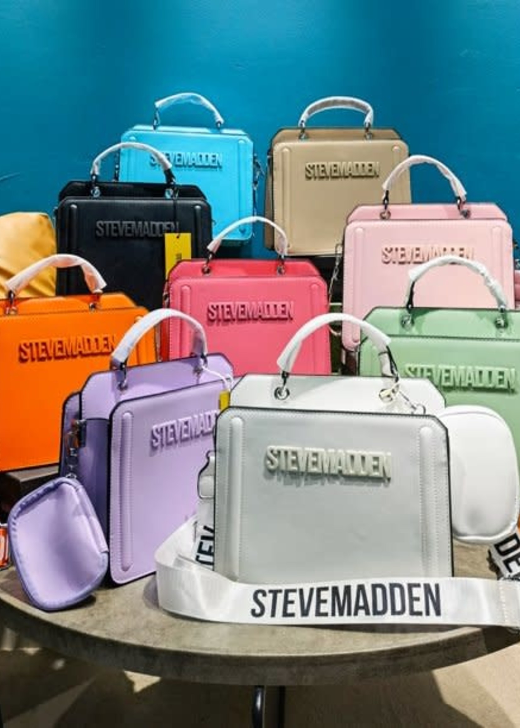 MARVELL Bag Denim Fabric Woven Shoulder Bag  Womens Handbags  Steve  Madden