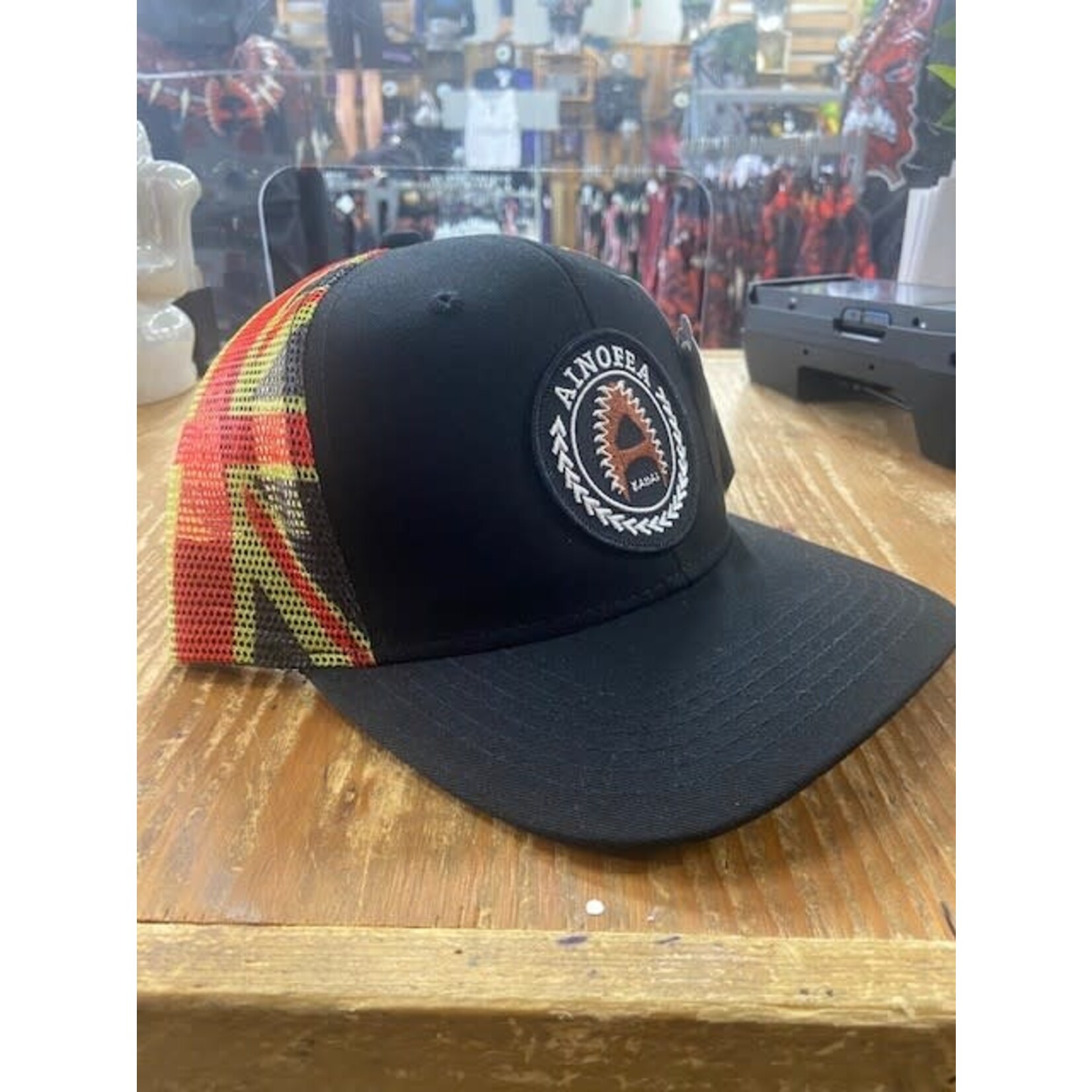 Caps - patch logo- mesh flag back