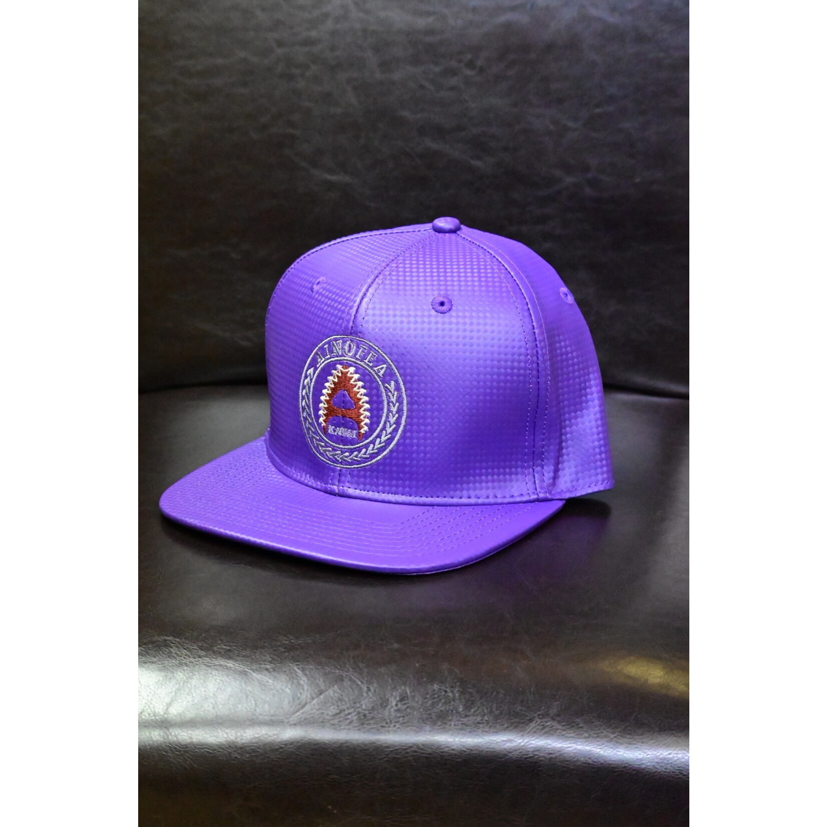 AINOFEA Caps - Carbon Fiber-Embroidered Koa Logo-Purple
