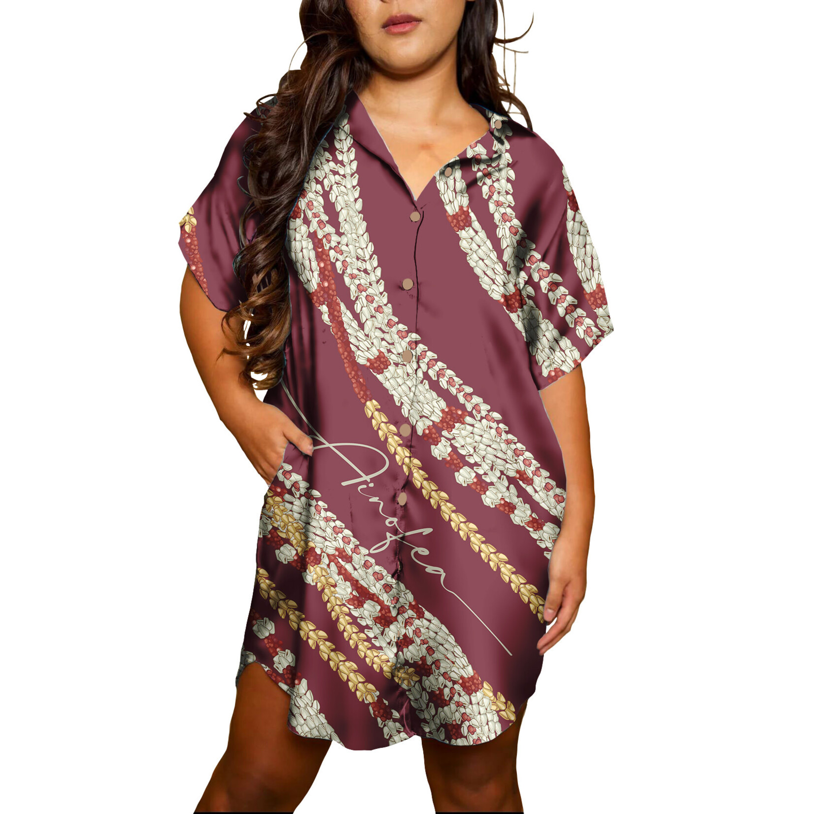 Women dress button shirt