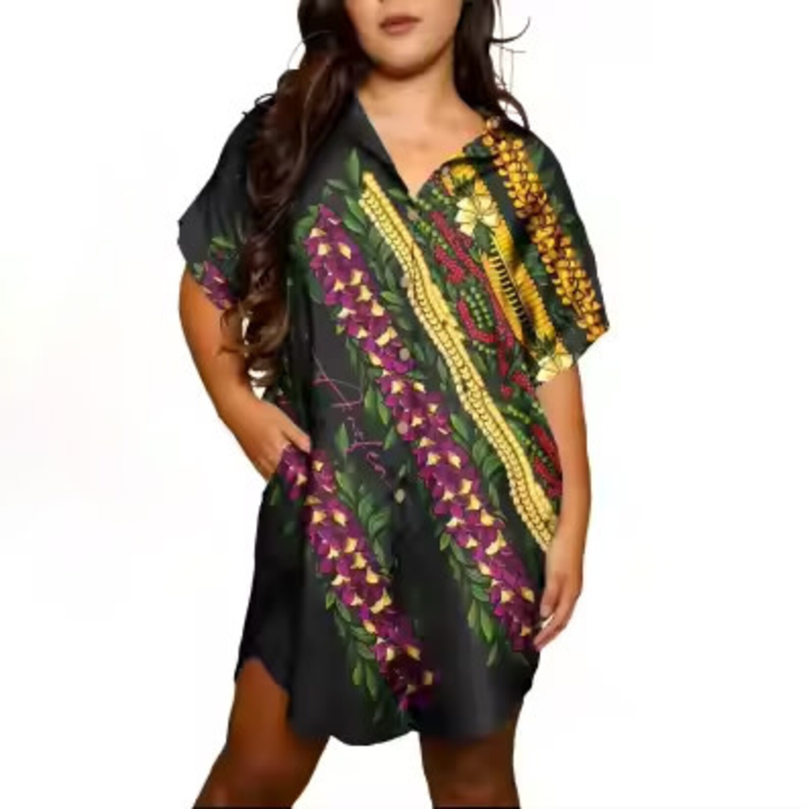 Women dress button shirt