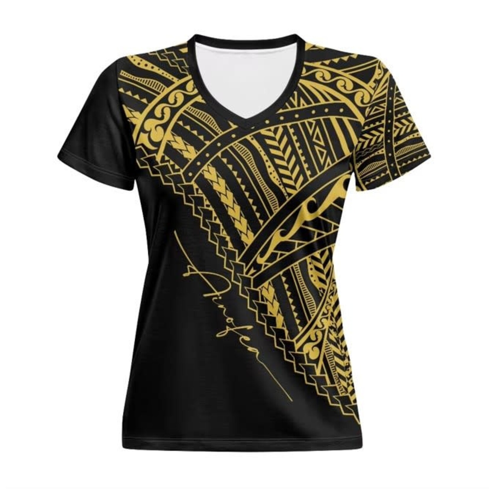 Womens printed V neck shirts