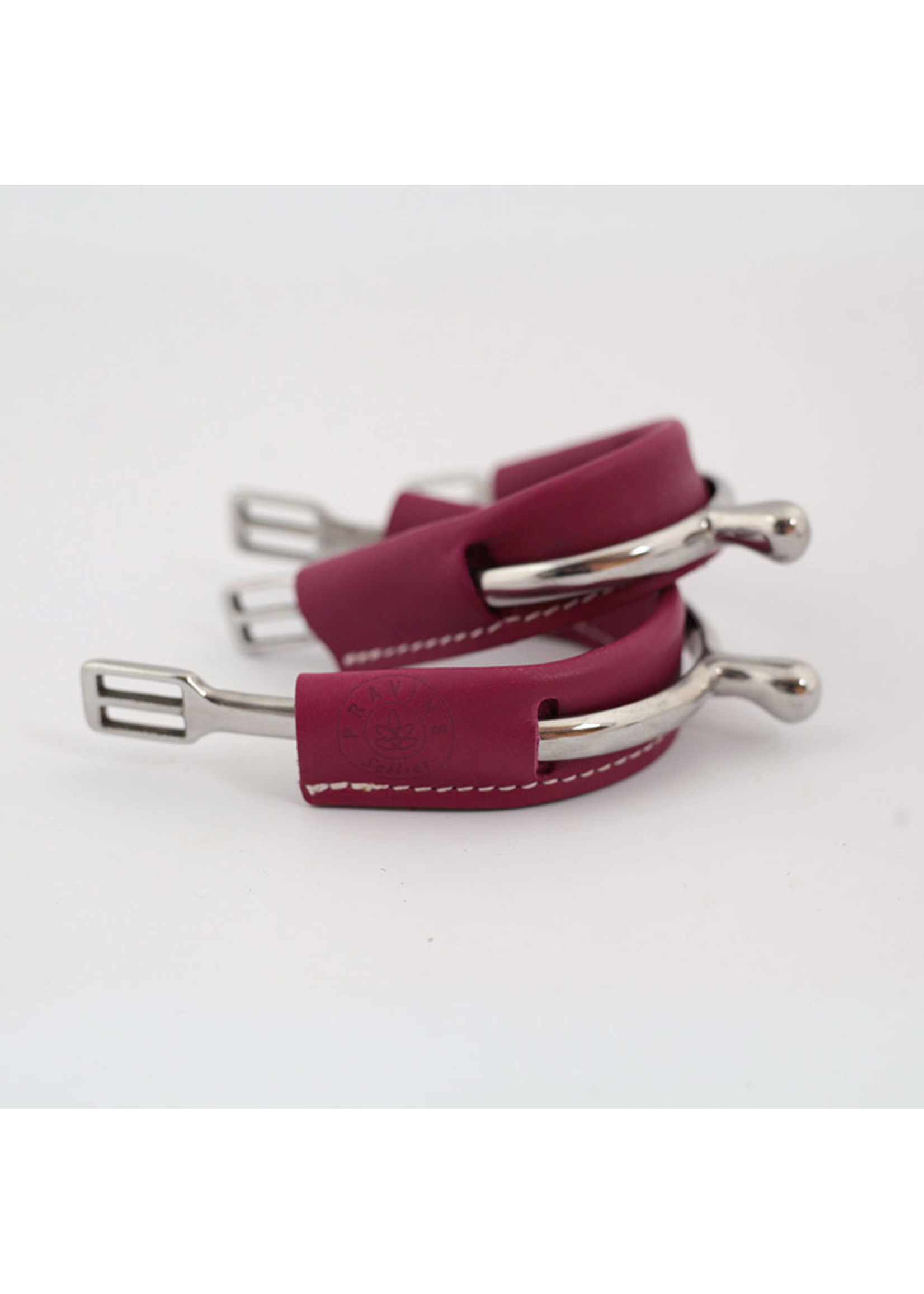Pravins Sellier Spur Covers Red Ribbon Tack