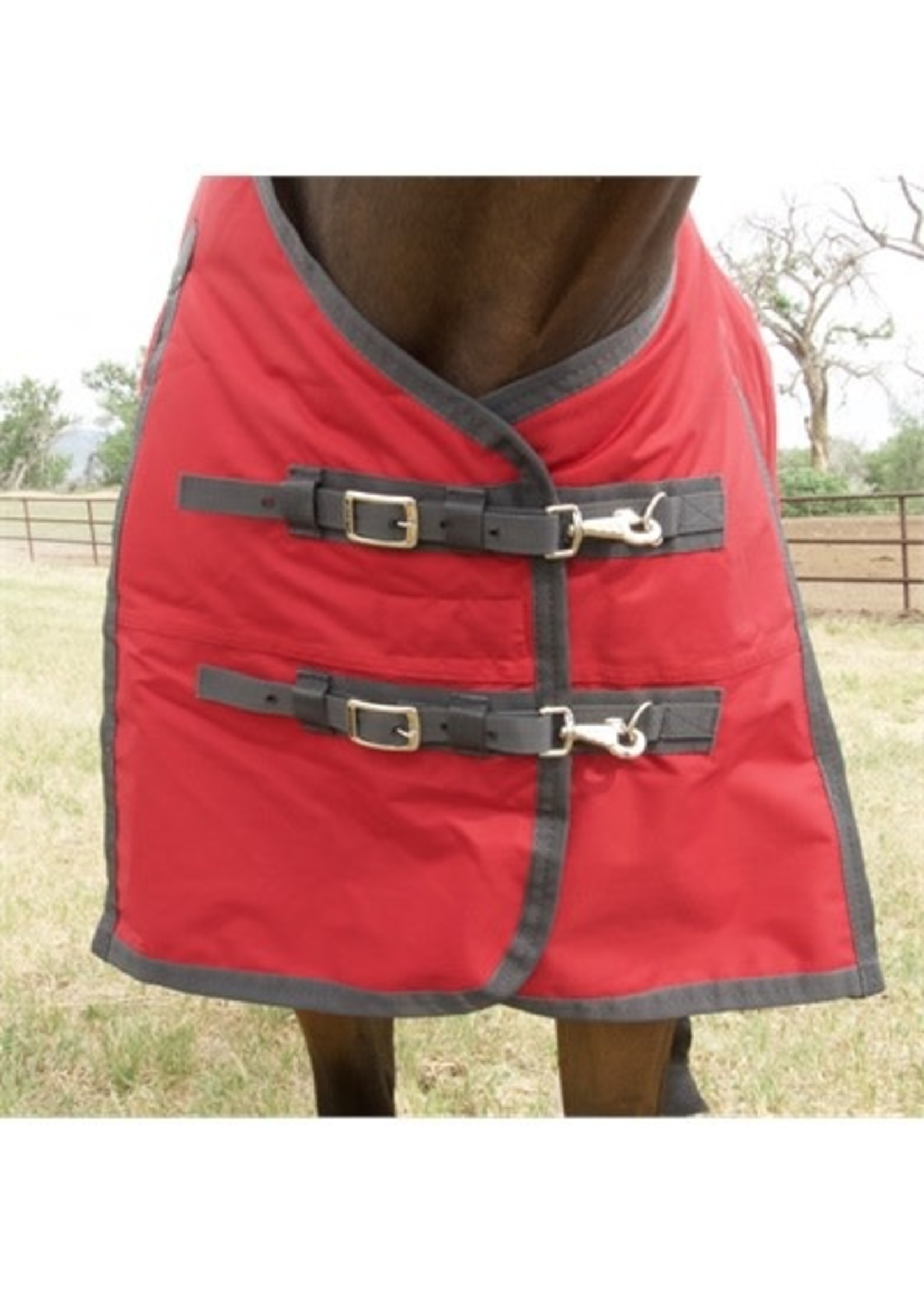 Atlas Turnout Blanket 600 Denier with 180gm Lining Red Ribbon Tack