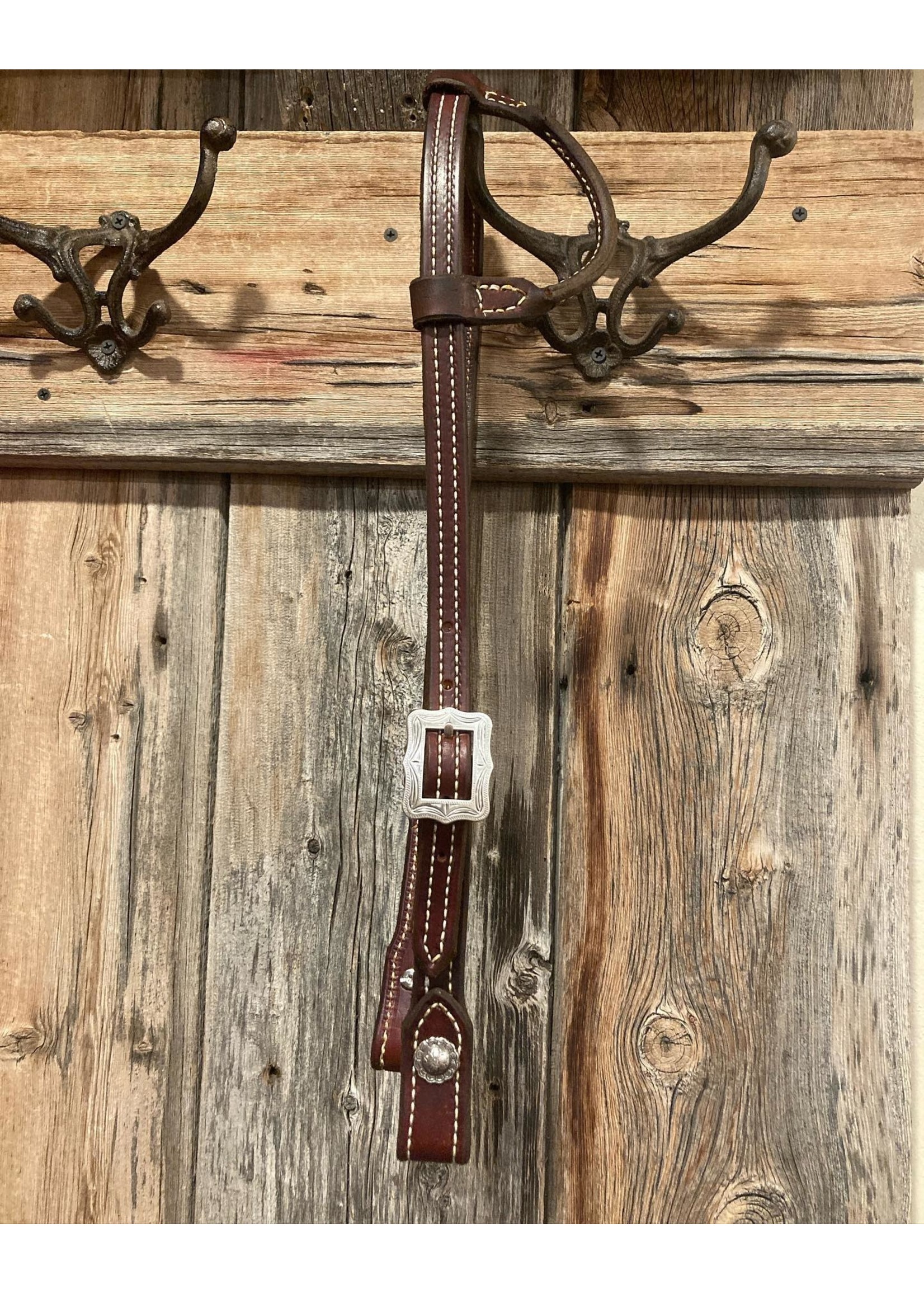 Sweet Billy's Bits Double stitched, single ear concho headstall