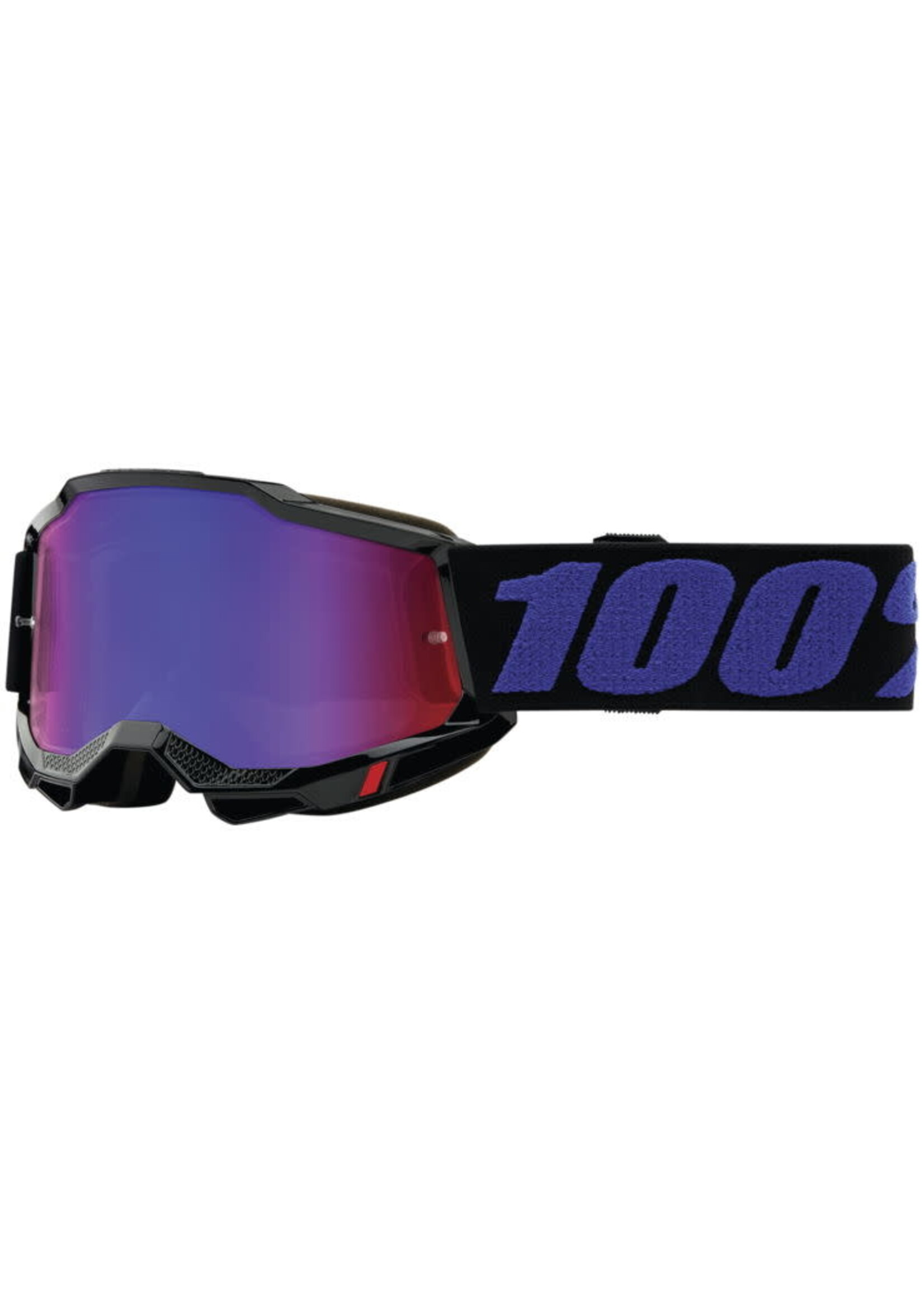 100% 100% Accuri Jr. 2 Goggle Moore with Red/Blue Mirror Lens
