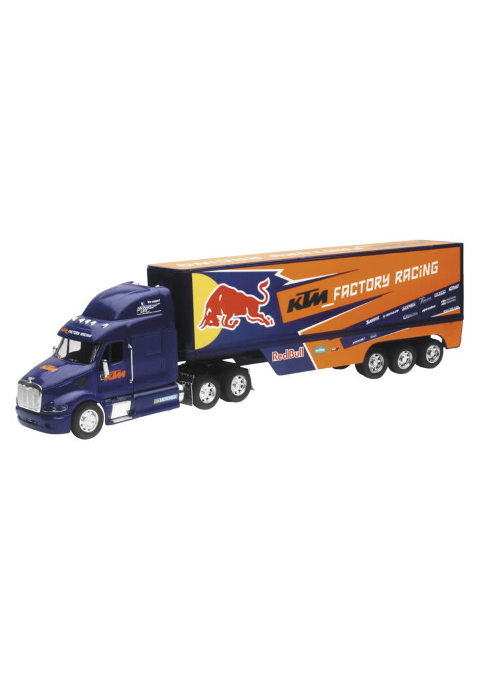 New Ray Toys 1:32 Scale Racing Rigs Red Bull KTM Transporter Truck