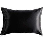 One Size Silk Pillow Cover Black