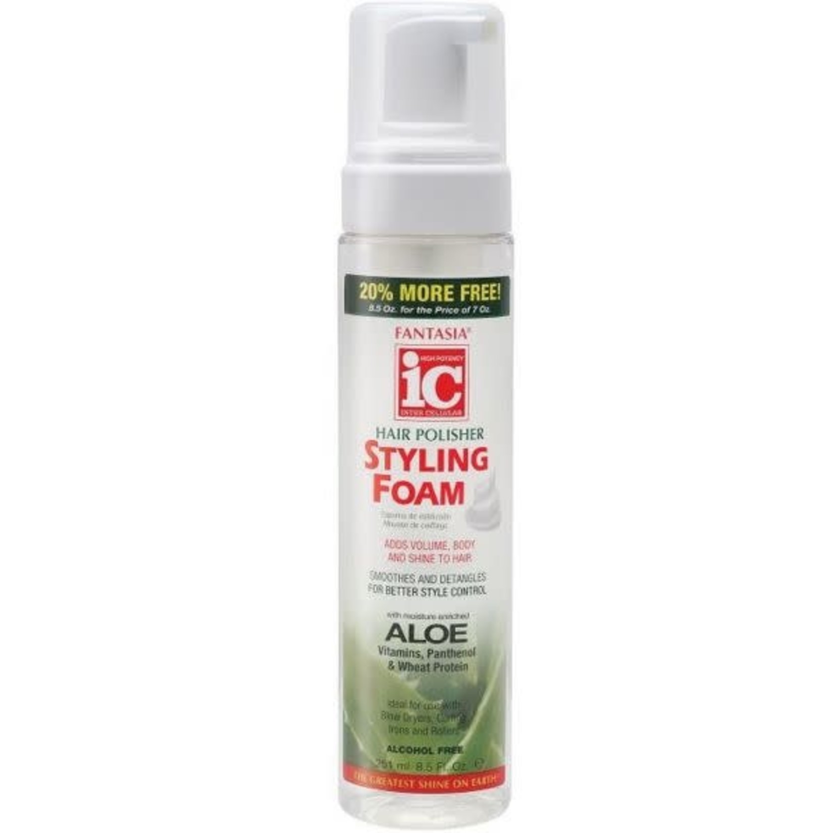 IC HAIR POLISHER ALOE STYLING FOAM